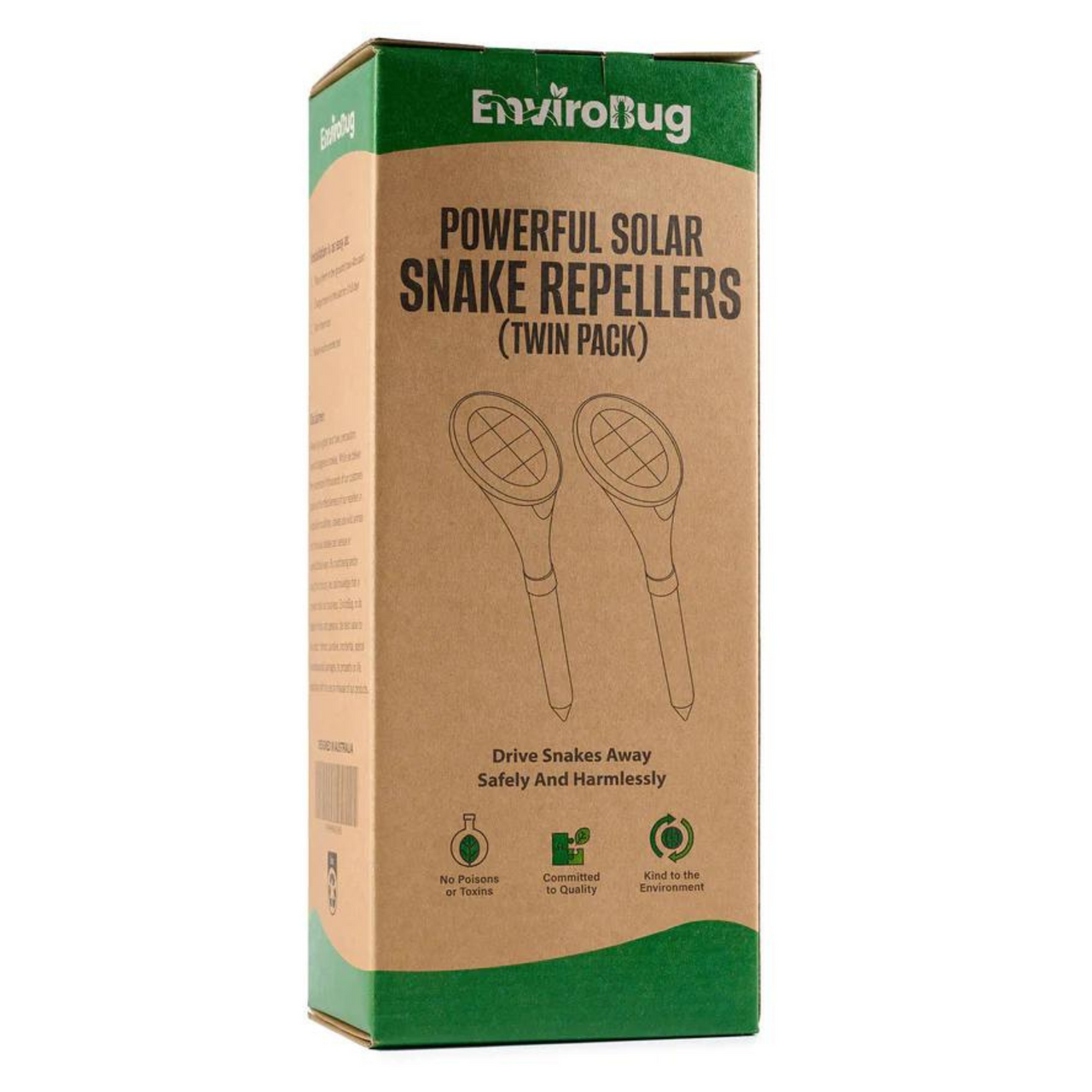 EnviroBug Powerful Solar Snake Repellers (8th Generation) - Envirobug
