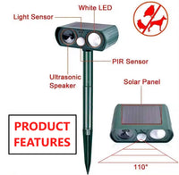 Thumbnail for Garden Guardian - Solar Powered Ultrasonic Animal Repellent - Envirobug