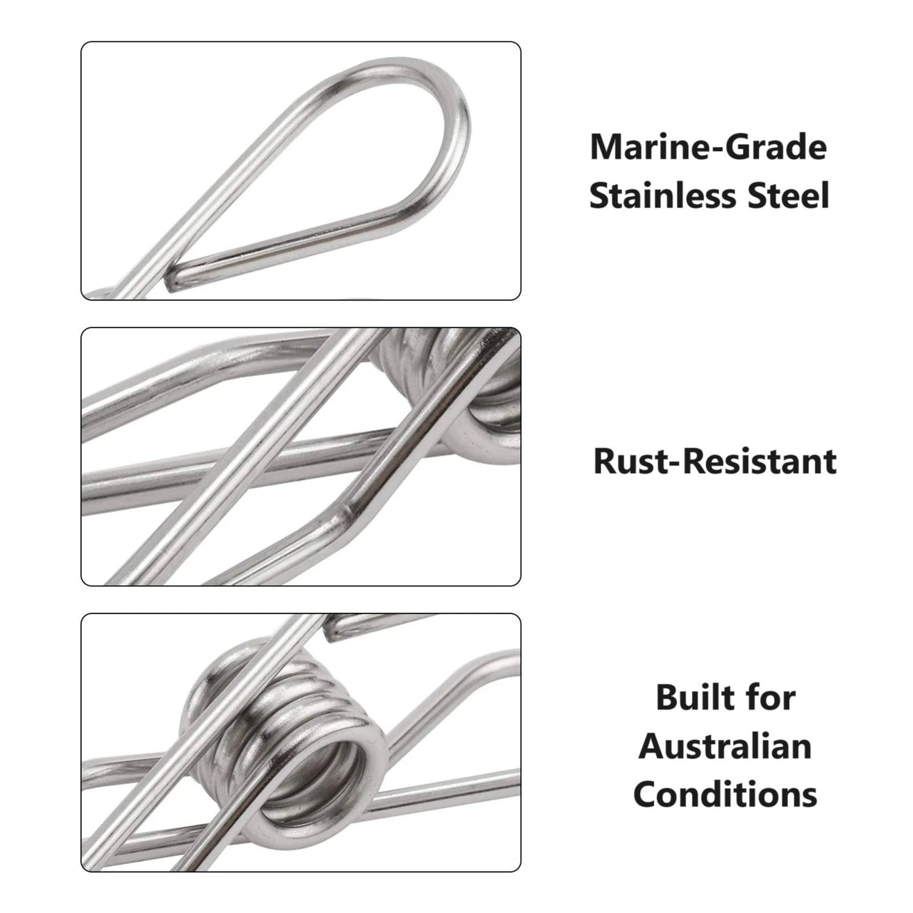 EnviroBug Eco-Friendly Stainless Steel Pegs (Bag of 20) - Envirobug