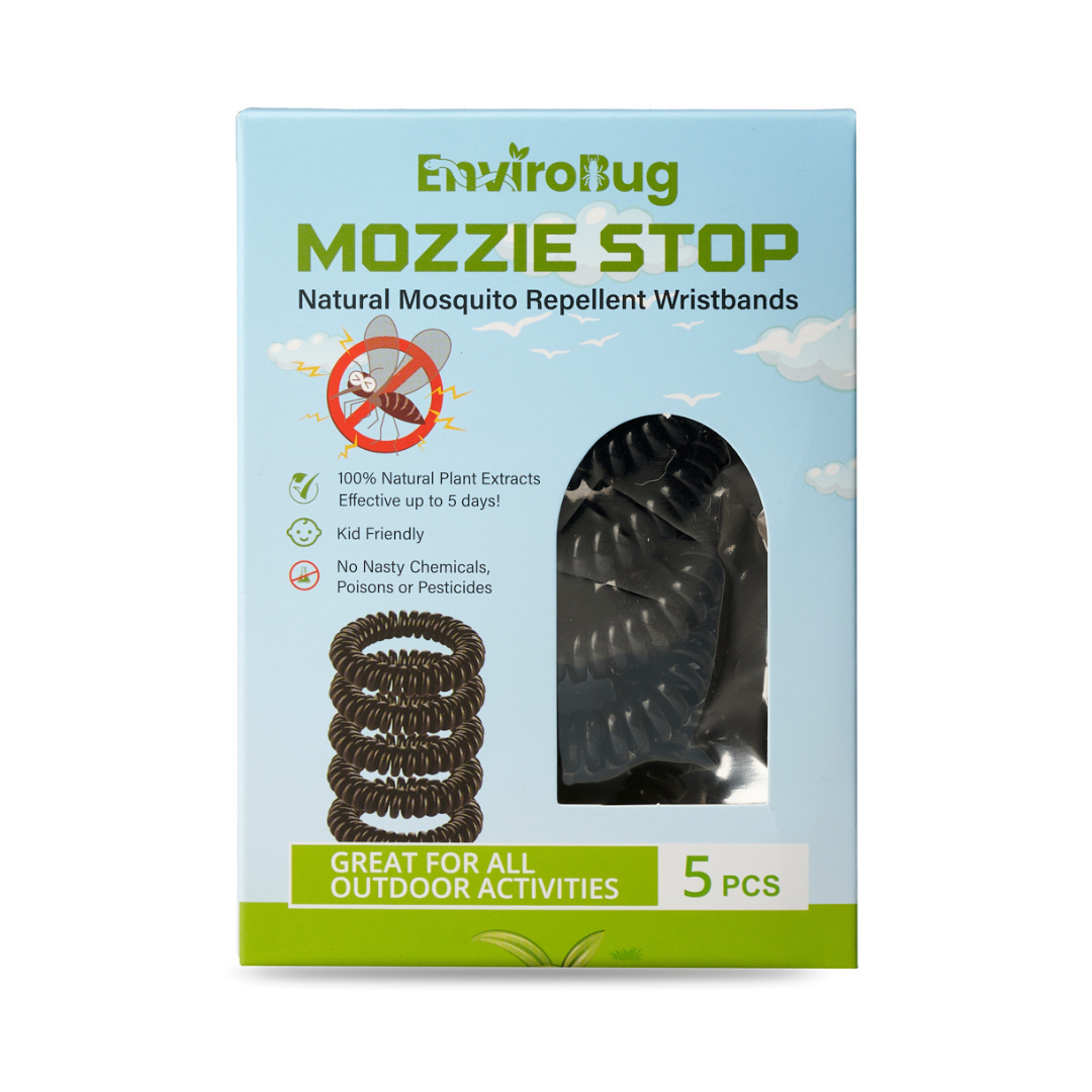 Mozzie Stop: Natural Mosquito Repellent Wristbands (5 Pack) - Envirobug