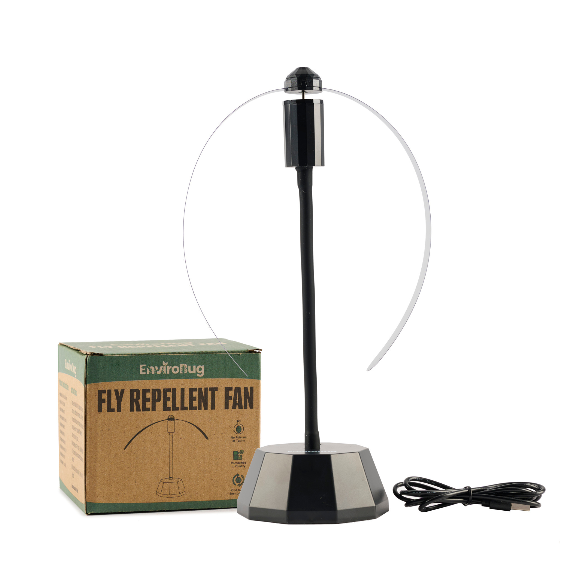 Portable Fly Repellent Fan (Wireless Rechargeable) - Envirobug