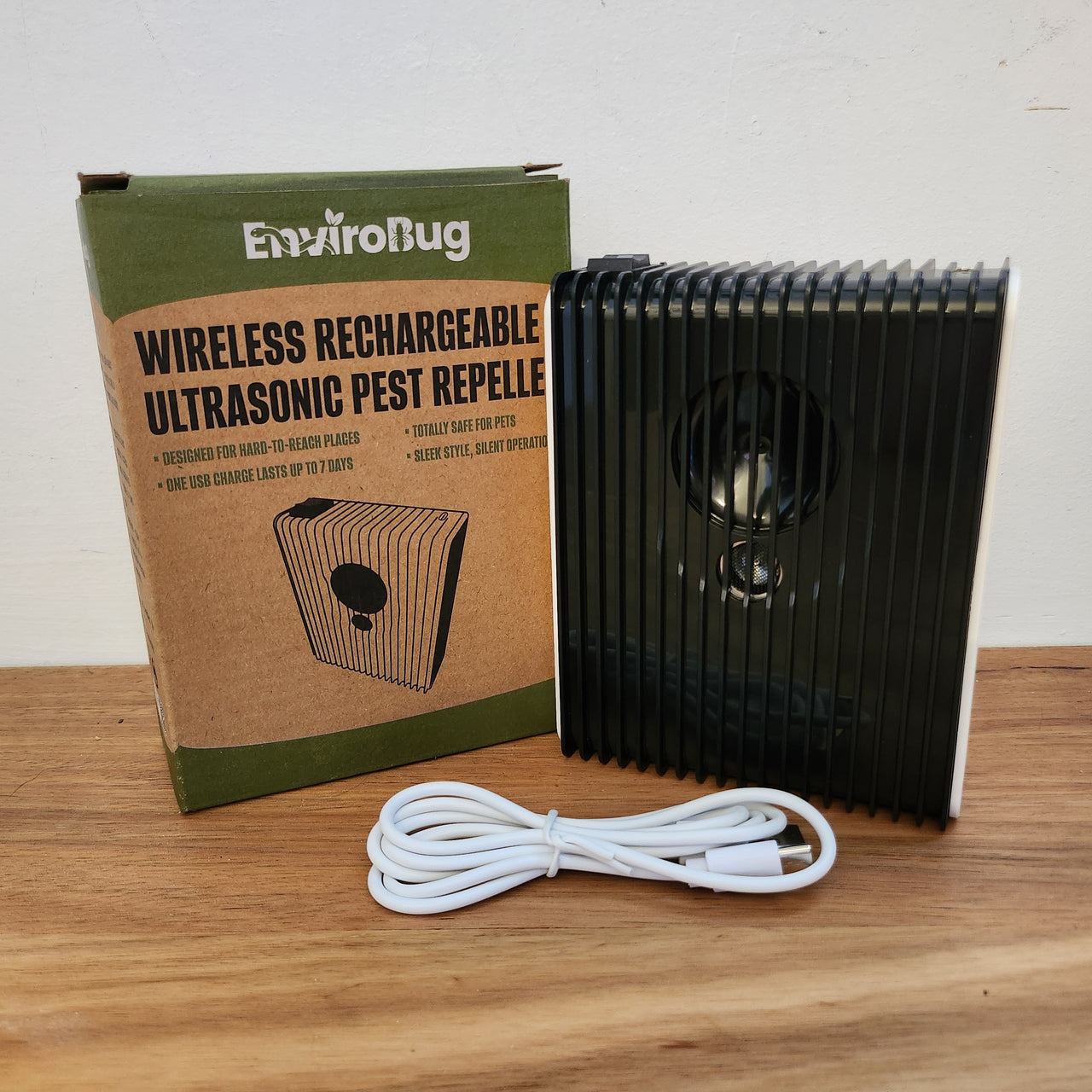 Wireless Rechargeable Ultrasonic Pest Repeller (7-day battery life!)