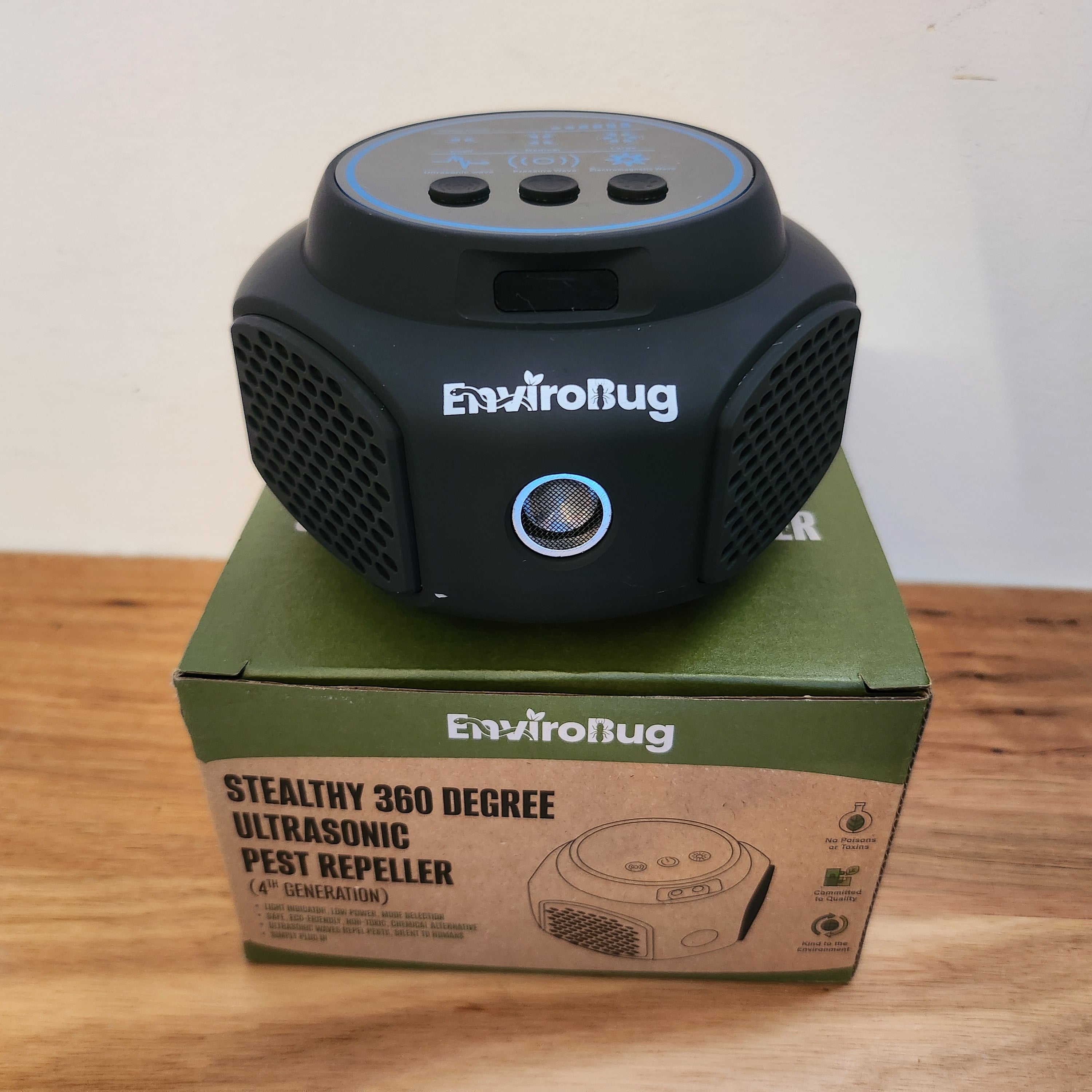 Stealthy 360 Degree Ultrasonic Pest Repeller (4th Generation) - Envirobug