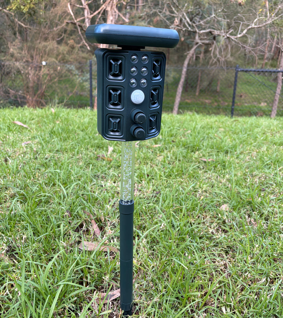 Solar-Powered Animal Repeller: Garden Watchman - Our toughest outdoor line of defence - Envirobug