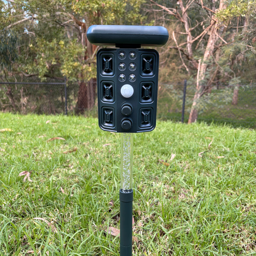 Solar-Powered Animal Repeller: Garden Watchman - Our toughest outdoor line of defence - Envirobug