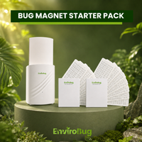 Thumbnail for Bug Magnet Starter Pack – Plug-in Fly Trap + 12-Month Glue Board Supply - Envirobug