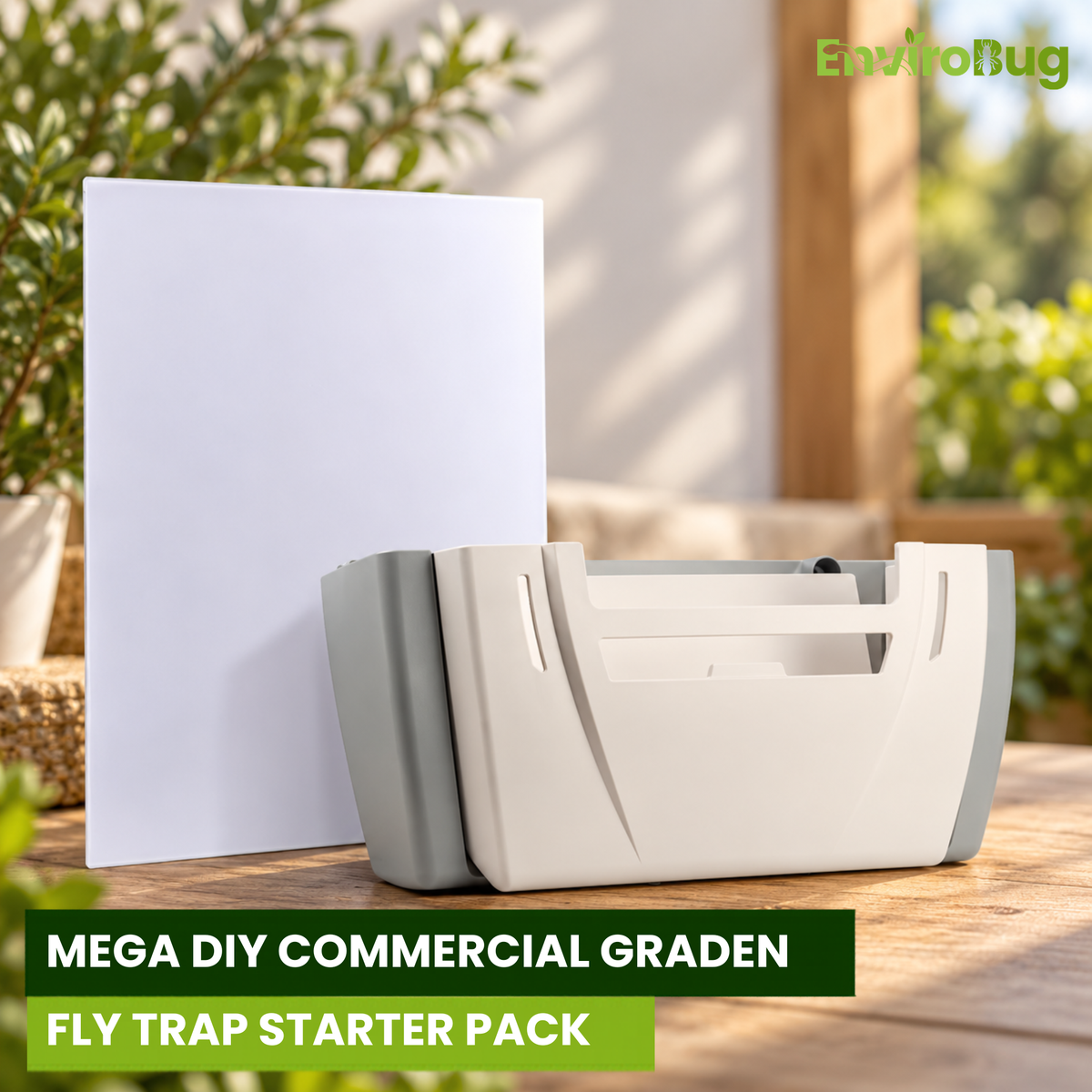 Mega DIY Commercial Grade Fly Trap Starter Pack – Trap 12-Month Glue Board Supply - Envirobug
