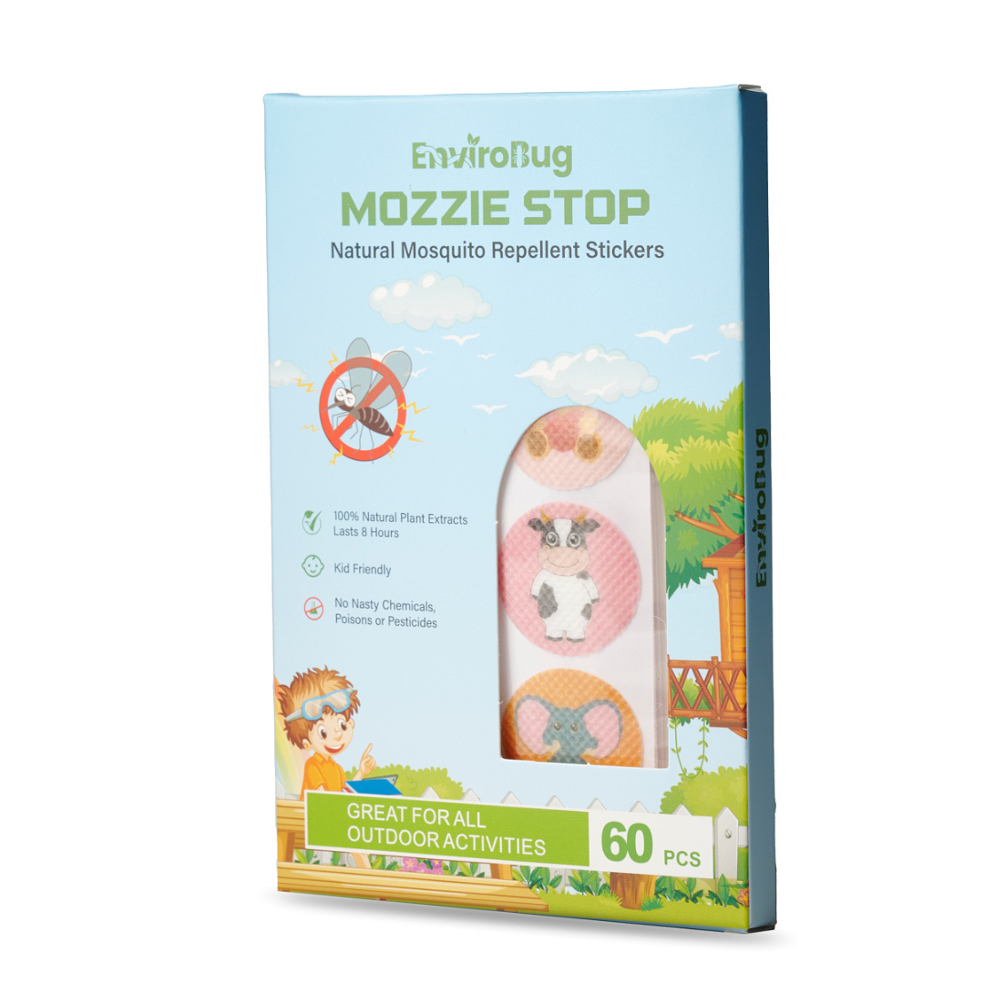 Mozzie Stop: Natural Mosquito Repellent Stickers (60 Pack) - Envirobug