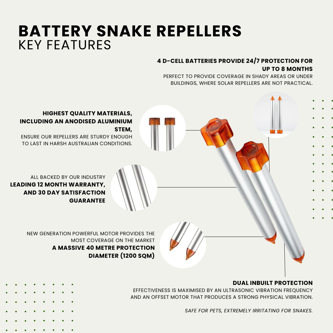 EnviroBug Powerful Battery Snake Repellers (8th Generation)