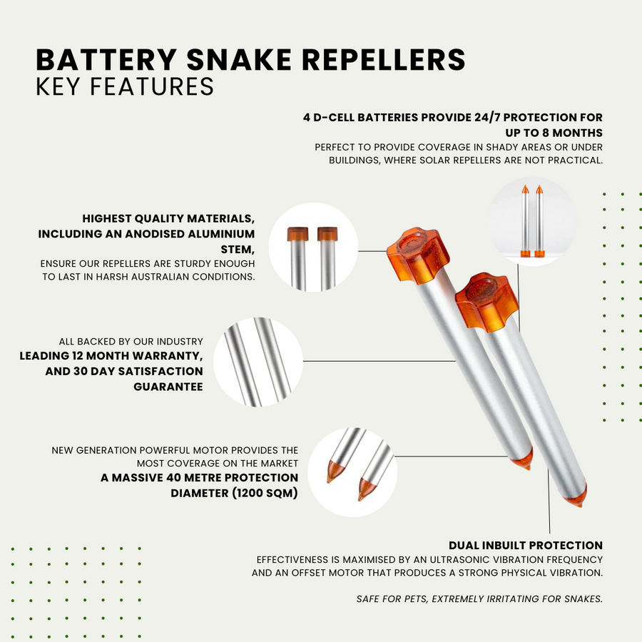 EnviroBug Powerful Battery Snake Repellers (8th Generation) - Envirobug