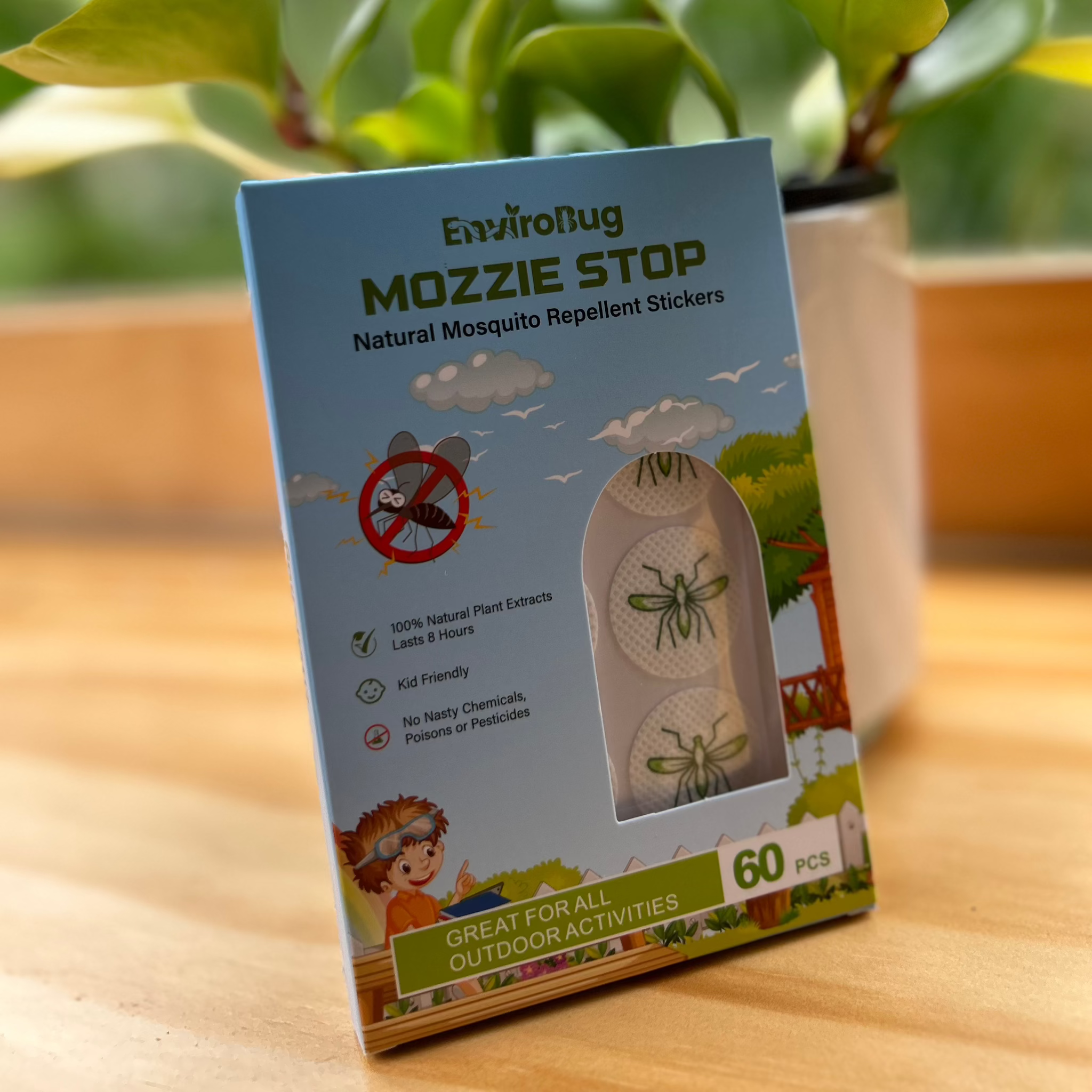 Mozzie Stop: Natural Mosquito Patches (60 Pack) - Envirobug