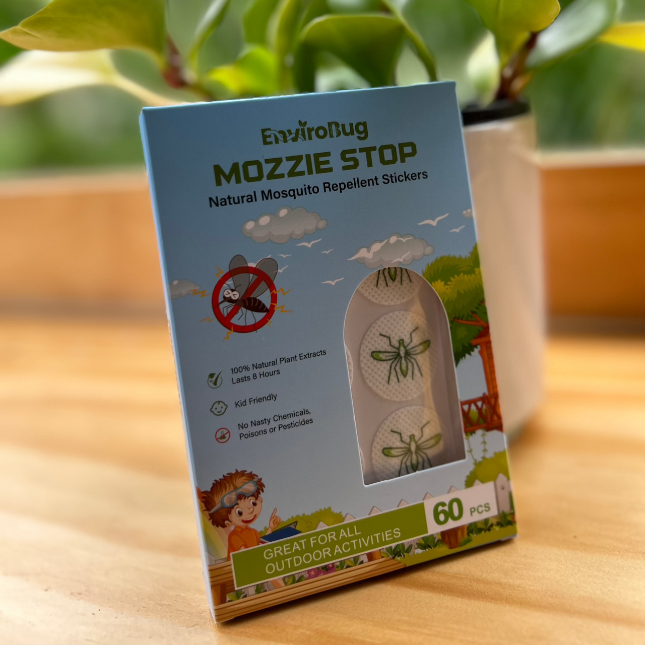 Mozzie Stop: Natural Mosquito Repellent Stickers (60 Pack)