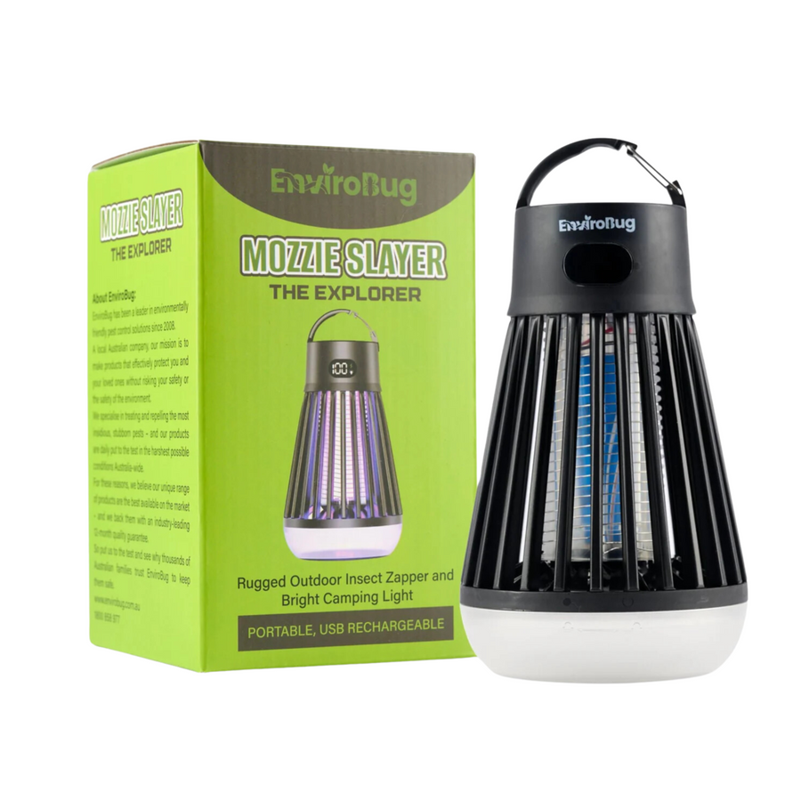 EnviroBug Mozzie Slayer - Camping Mozzie Zapper with Powerful Light - Envirobug